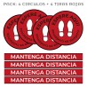 VINILO PARA SUELO DISTANCIAMIENTO SOCIAL X6 unidades