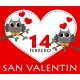 Vinilo San Valentín Corazones